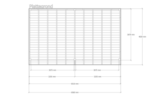 Douglas overkapping 402 x 656 cm, Verando, Pure